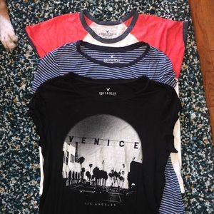 Three American Eagle T-Shirts